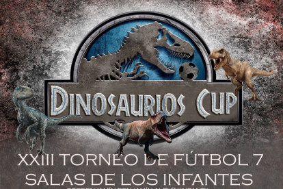 Cartel del XXIII TOrneo Dinosaurios Cup.