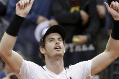Andy Murray celebra la victoria en Roma.-AP / ALESSANDRA TARANTINO