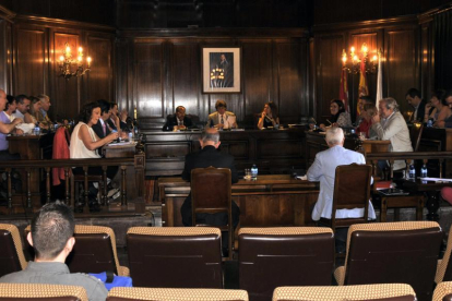 Un momento del pleno del Ayuntamiento.-V. G.