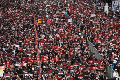 Protestas masivas en Hong Kong.-TYRONE SIU (REUTERS)
