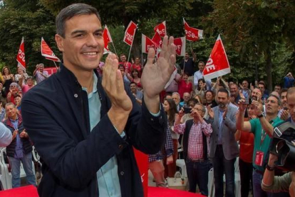 Pedro Sánchez, este domingo en un acto del PSOE asturiano, en Oviedo.-EFE