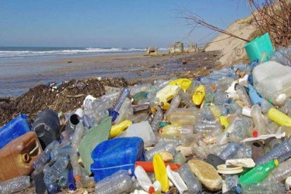 Basura y desechos plásticos se acumulan en las playas y oceanos.-EL PERIÓDICO