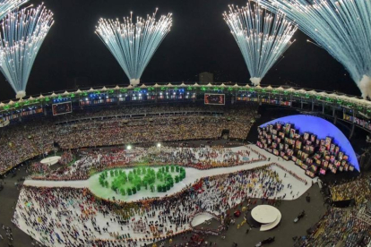 Brasil presentó al mundo sus Juegos en Maracaná con una fiesta espectacular.-FRANCOIS-XAVIER MARIT / AFP