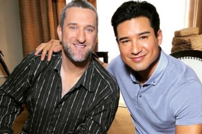 Dustin Diamon y Mario Lopez, excompañeros en 'Salvados por la campana', en la entrevista para Extra TV.-INSTAGRAM