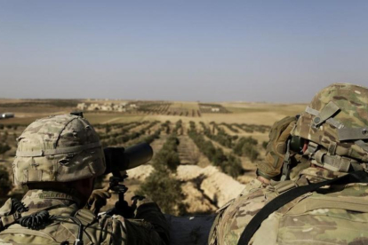 Militares estadounidenses en la localidad siria de Manbij.-/ SUSANNAH GEORGE / AP