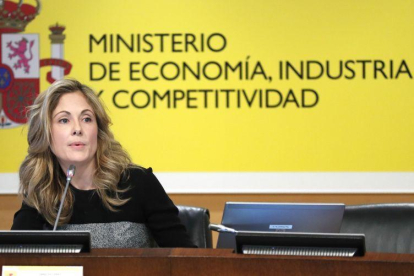 La secretaria de Estado del Tesoro, Emma Navarro.-CHEMA MOYA (EFE)