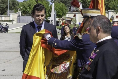 Juan Jose Franco Suelves  en una jura de bandera en 2015-/ PERIODICO