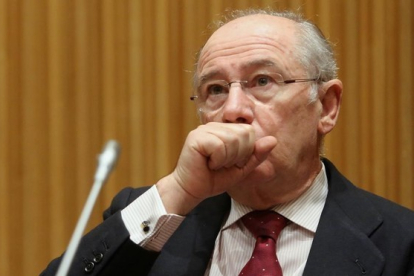 Rodrigo Rato en la Comisión de investigación sobre la crisis financiera en España.-JUAN MANUEL PRATS