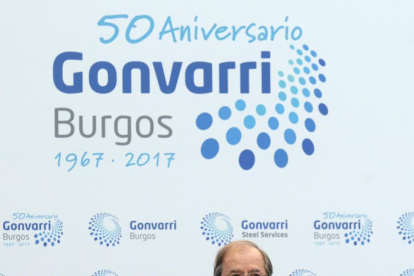El presidente de la Junta de Castilla y León, Juan Vicente Herrera, interviene en el acto de celebración del 50 Aniversario de Gonvarri Burgos-ICAL
