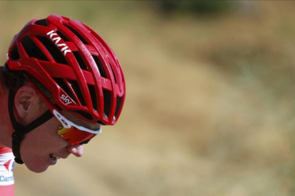 Chris Froome, durante la 12ª etapa de la Vuelta.-EFE / JAVIER LIZÓN