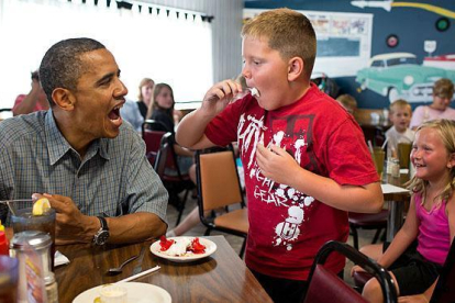 Una fotografía de entre la colección de favoritas de Pete Souza el fotógrafo oficial de la Casa Blanca.-PETE SOUZA