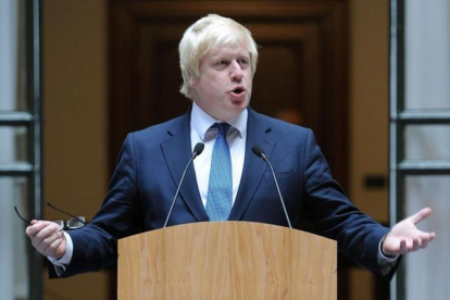 El Ministro de Asuntos Exteriores británico, Boris Johnson, en una comparecencia ante los medios.-AFP / ANDREW MATTHEWS