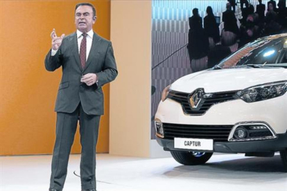 Carlos Ghosn, consejero delegado de Renault y de Nissan, en Ginebra (Suiza) en el 2013.-LAURENT CIPRIANI
