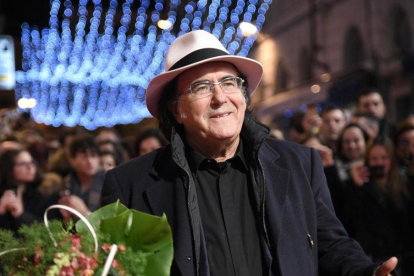 Al Bano Carrisi, a su llegada al Festival de San Remo, el pasado 6 de febrero.-AP / ETTORE FERRARI