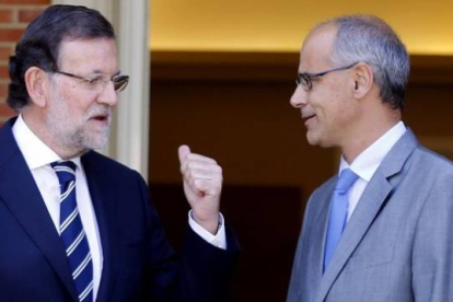 Rajoy recibe al jefe del Gobierno andorrano, Antoni Martí, el pasado 2 de septiembre en la Moncloa.-JUAN MANUEL PRATS