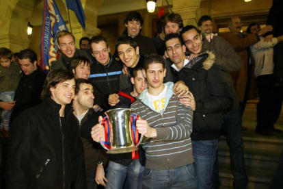Celebración de la Copa del Rey lograda por el CMA Soria en 2008. HDS