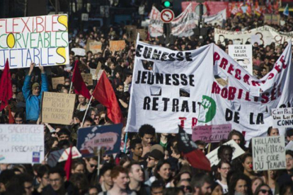 Protesta contra la reforma laboral en París.-ARCHIVO / EFE