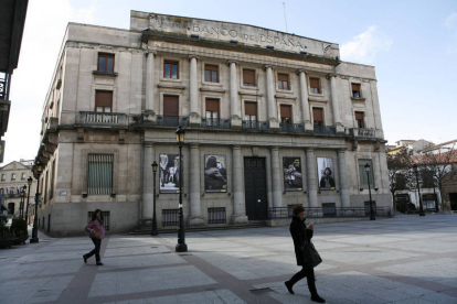 Edificio del Banco de España de Soria.-
