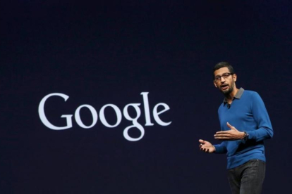 Sundar Pichai, actual director ejecutivo de Google, en una conferencia.-REUTERS