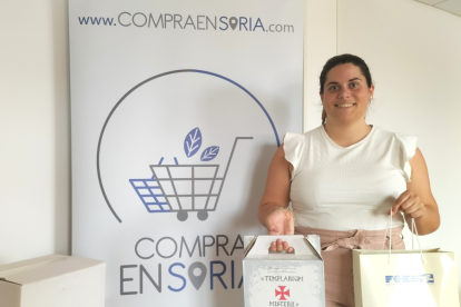 Cristina Valdecantos, ganadora del concurso de Compra en Soria. HDS