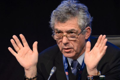 Ángel María Villar, durante un congreso de la FIFA.-AFO/ FABRICE COFFRINI