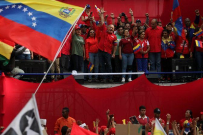 Diosdado Cabello en el acto popular organizado en Caracas este sábado 30 de marzo.-REUTERS / FAUSTO TORREALBA