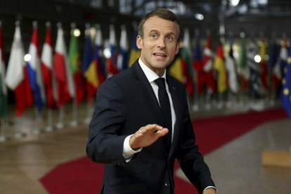 El presidente francés, Emmanuel Macron, el pasado octubre, en Bruselas.-AP / FRANCISCO SECO