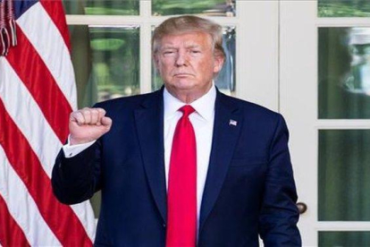 Donald Trump, en un acto en la Casa Blanca.-EFE