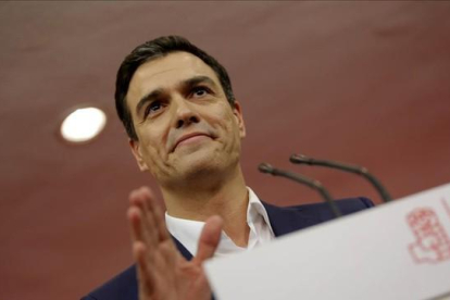 Pedro Sánchez, durante la noche electoral del pasado 20 de diciembre.-JOSÉ LUIS ROCA