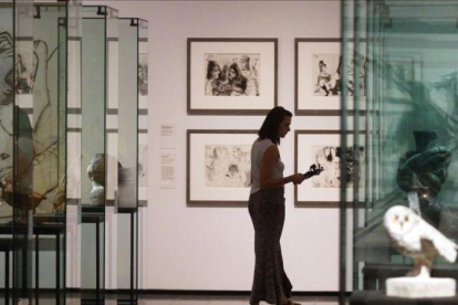 La exposición 'Picasso: Mano erudita, ojo salvaje' en el Palacio de la Moneda de Santiago de Chile.-ELVIS GONZALEZ