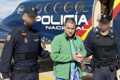 Antonio Troitiño a su llegada a España después de que la Justicia británica acordara su extradición.-