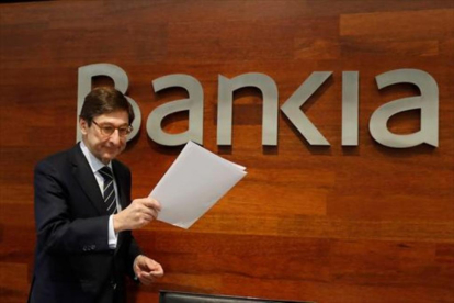 El presidente de Bankia, José Ignacio Goirigolzarri, el pasado mes de febrero, en Madrid. /-EFE / JUAN CARLOS HIDALGO