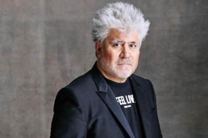 El realizador Pedro Almodóvar, durante el rodaje de 'Julieta'.-NICO BUSTOS