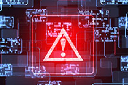 Sistema de alerta en un ordenador en una imagen recogida del Centro Criptológico Nacional.-HDS