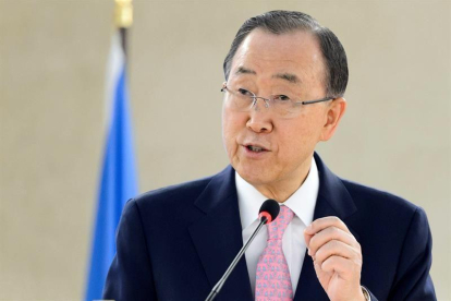 Imagen de archivo del secretario general de la ONU, Ban Ki-moon.-EFE / ARCHIVO