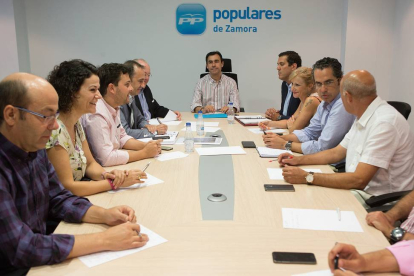 El vicesecretario general de Organización del PP y presidente del PP de Zamora, Fernando Martínez-Maillo, preside el Comité de Dirección del Partido Popular de Zamora.-Ical