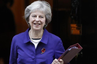 La primera ministra británica, Theresa May.-ARCHIVO