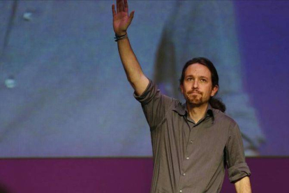 El líder de Podemos, Pablo Iglesias, el pasado 25 de febrero en Madrid.-Foto: DAVID CASTRO