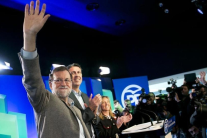 Acto del presidente del Gobierno, Mariano Rajoy, en la Llotja de Lleida.-TAREK