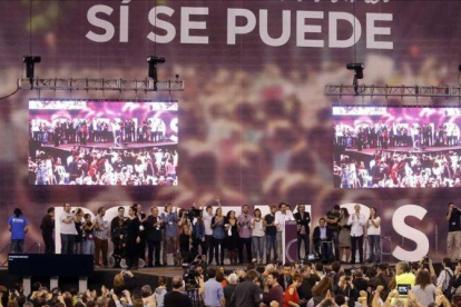 Asamblea ciudadana de Podemos en el Palacio de Deportes de Vistalegre de Madrid.-AGUSTÍN CATALÁN