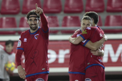 El Numancia afronta las vacaciones navideñas reforzado tras el triunfo ante el Sevilla Atlético.-Mario Tejedor