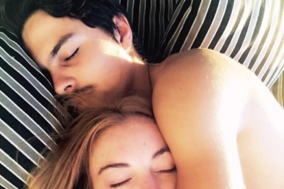 Lindsay Lohan y el millonario ruso Egor Tarabasov, en una foto de Instagram.-INSTAGRAM