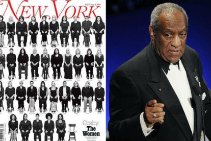 35 mujeres que acusan a Bill Cosby de violarlas le plantan cara en 'New York Magazine'.-Foto: NEW YORK MAGAZINE / AFP / STAN HONDA