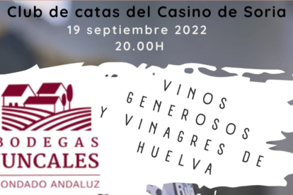 Detalle del cartel del Club de Catas de Casino. HDS