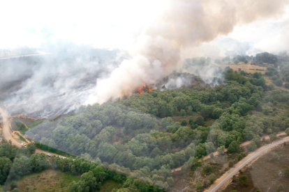Incendio en la Sierra de la Culebra.-ICAL