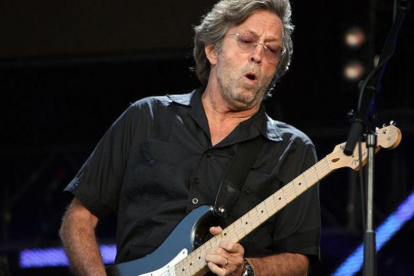 Eric Clapton durante un concierto en el Hyde Park de Londres-