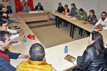 Reunión de la Ejecutiva Provincial del PSOE celebrada ayer en la sede de Santa Luisa de Marillac.-MARIO TEJEDOR