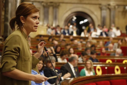 Elisenda Alamany, portavoz de Catalunya en Comú.-EL PERIÓDICO