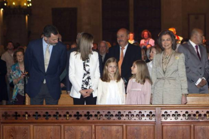 A la cita no han asistido ni el rey Juan Carlos ni las infantas Cristina y Elena.-Foto: EFE / MONTSERRAT T DIEZ