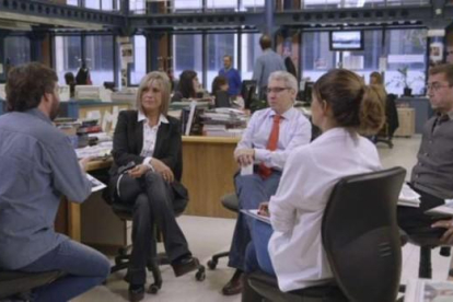 Jordi Évole, con sus invitados de este domingo en 'Salvados'.-ATRESMEDIA